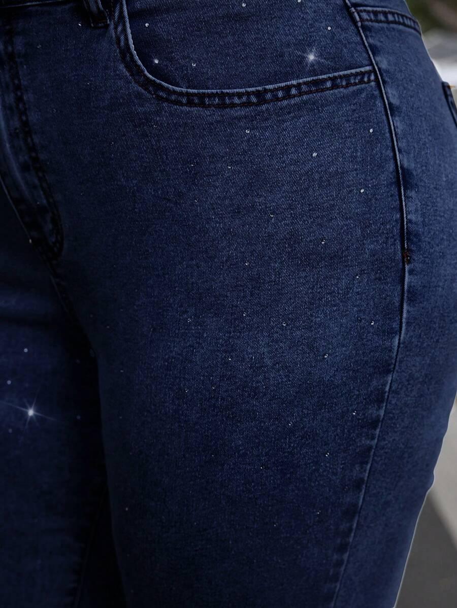 jeansowe spodnie ripped zdobienia 