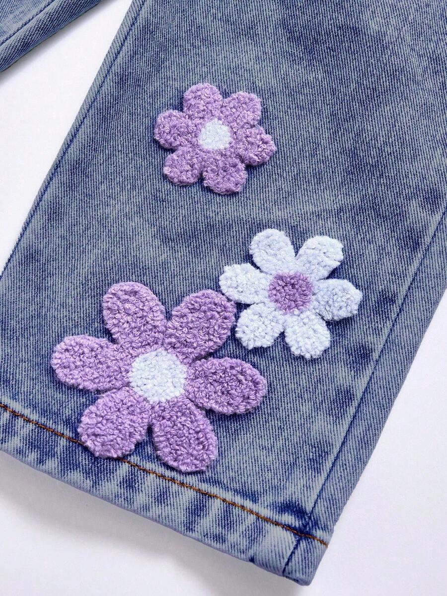 spodnie jeans zdobienie