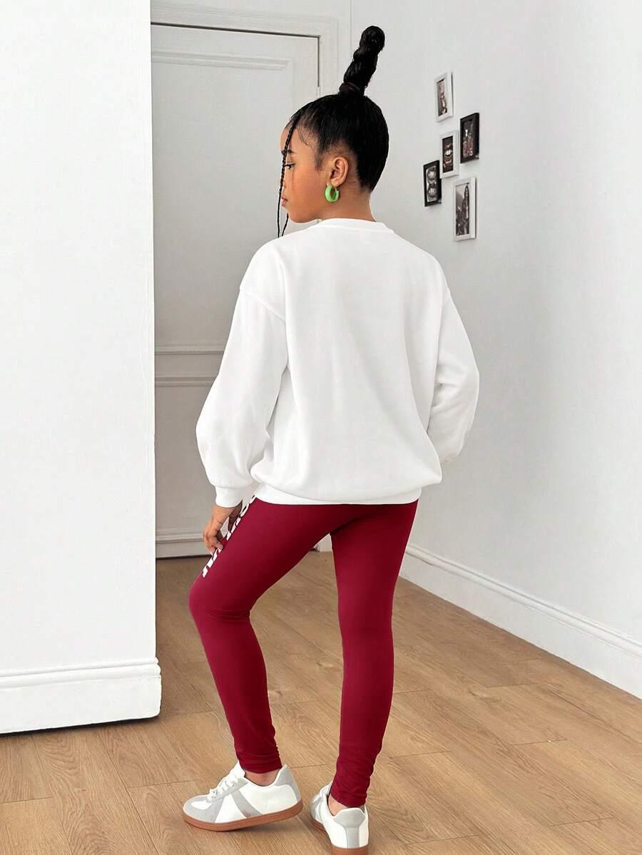 BLUZA LEGGINSY KOMPLET nadruk