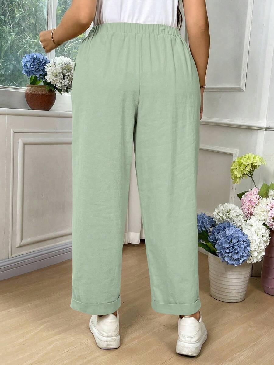 ZIELONE  SPODNIE CASUAL
