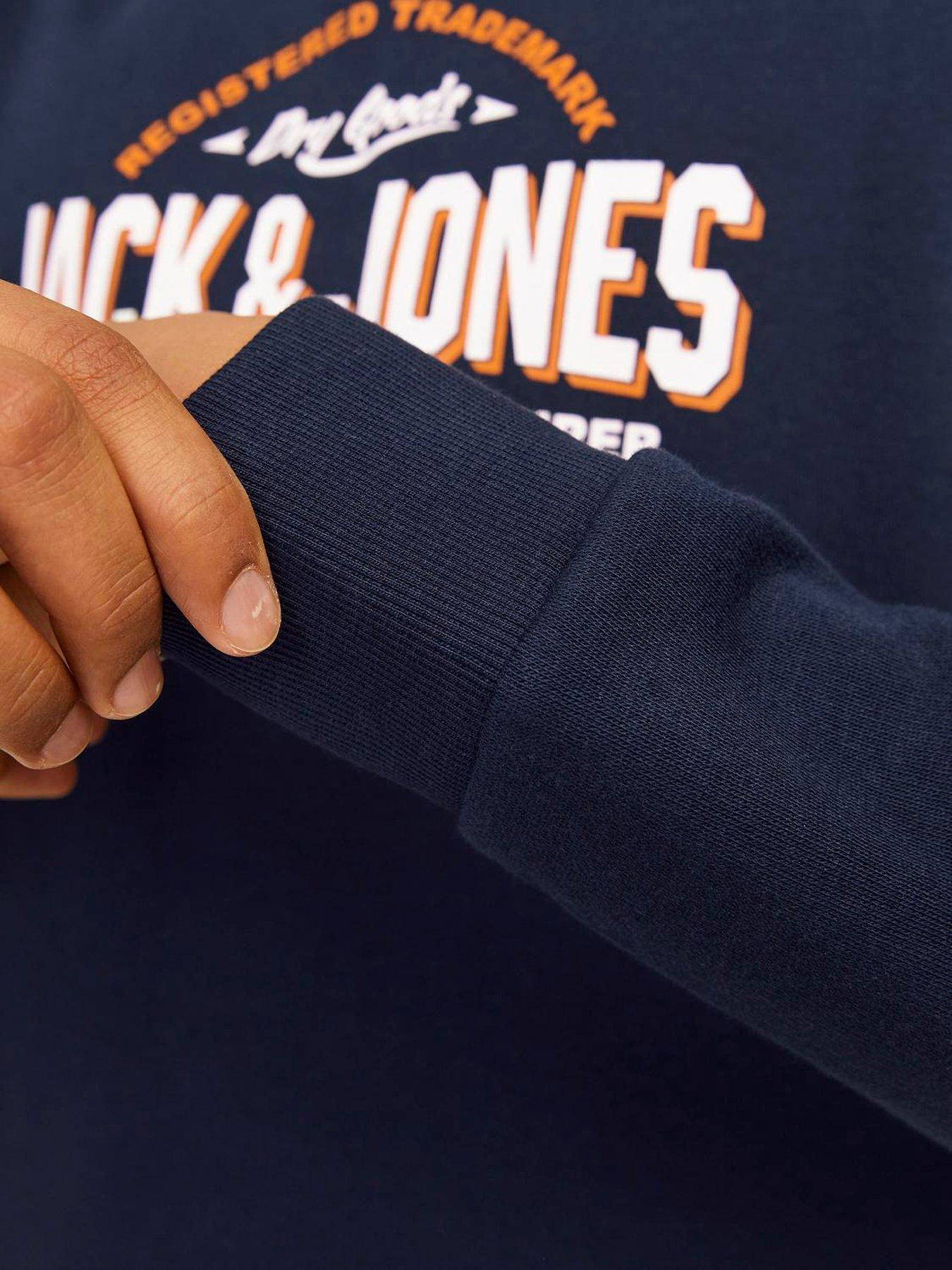 JACK&JONES BLUZA CHŁOPIĘCA KAPTUR LOGO 