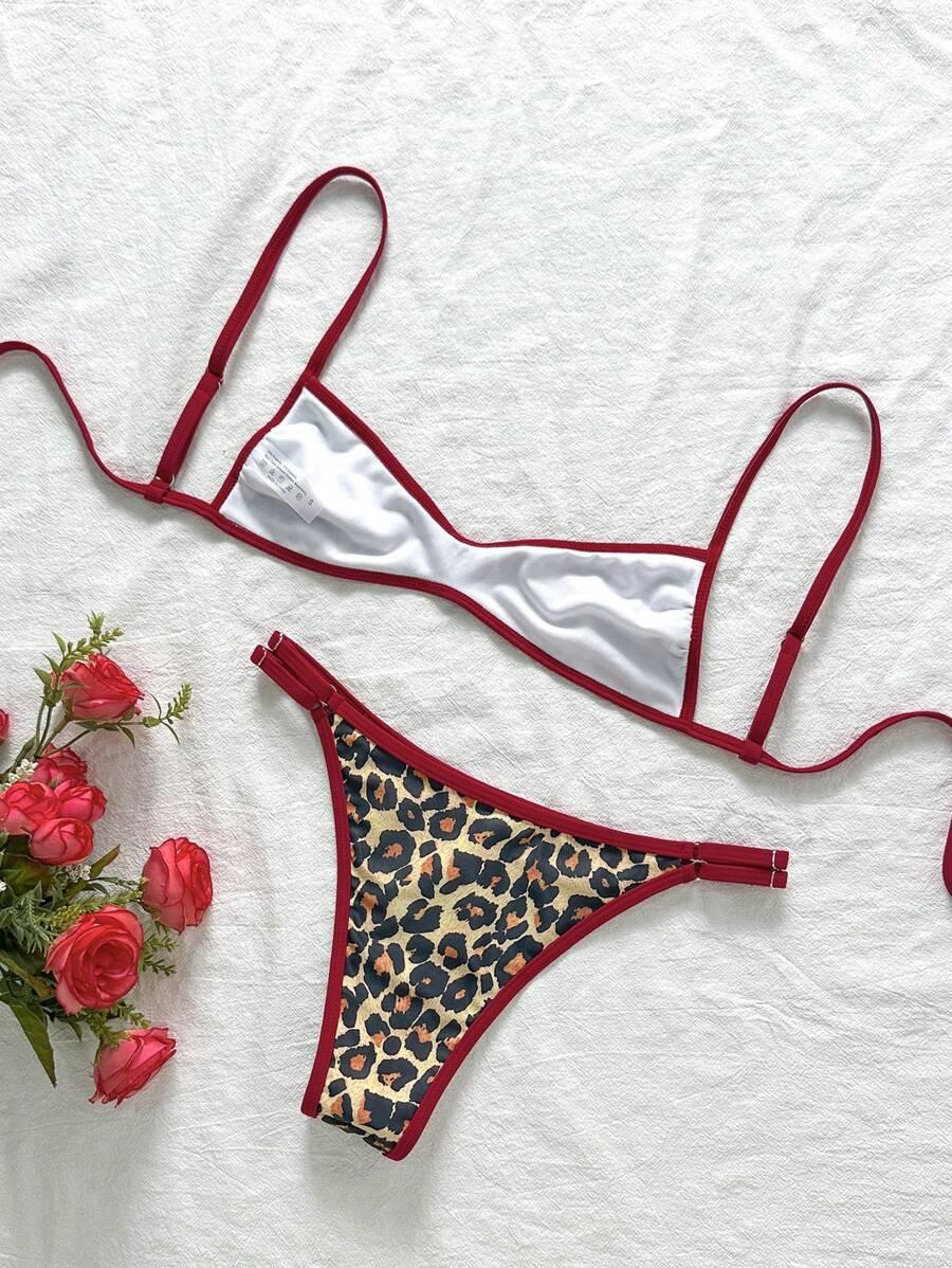 góra od stroju kąpielowego animal print