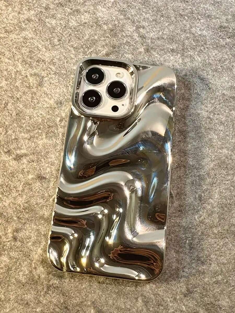 SREBRNE ETUI MA TELEFON IPHONE 16 PRO
