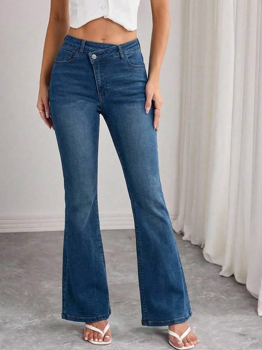 SPODNIE JEANS TYPU DZWONY 