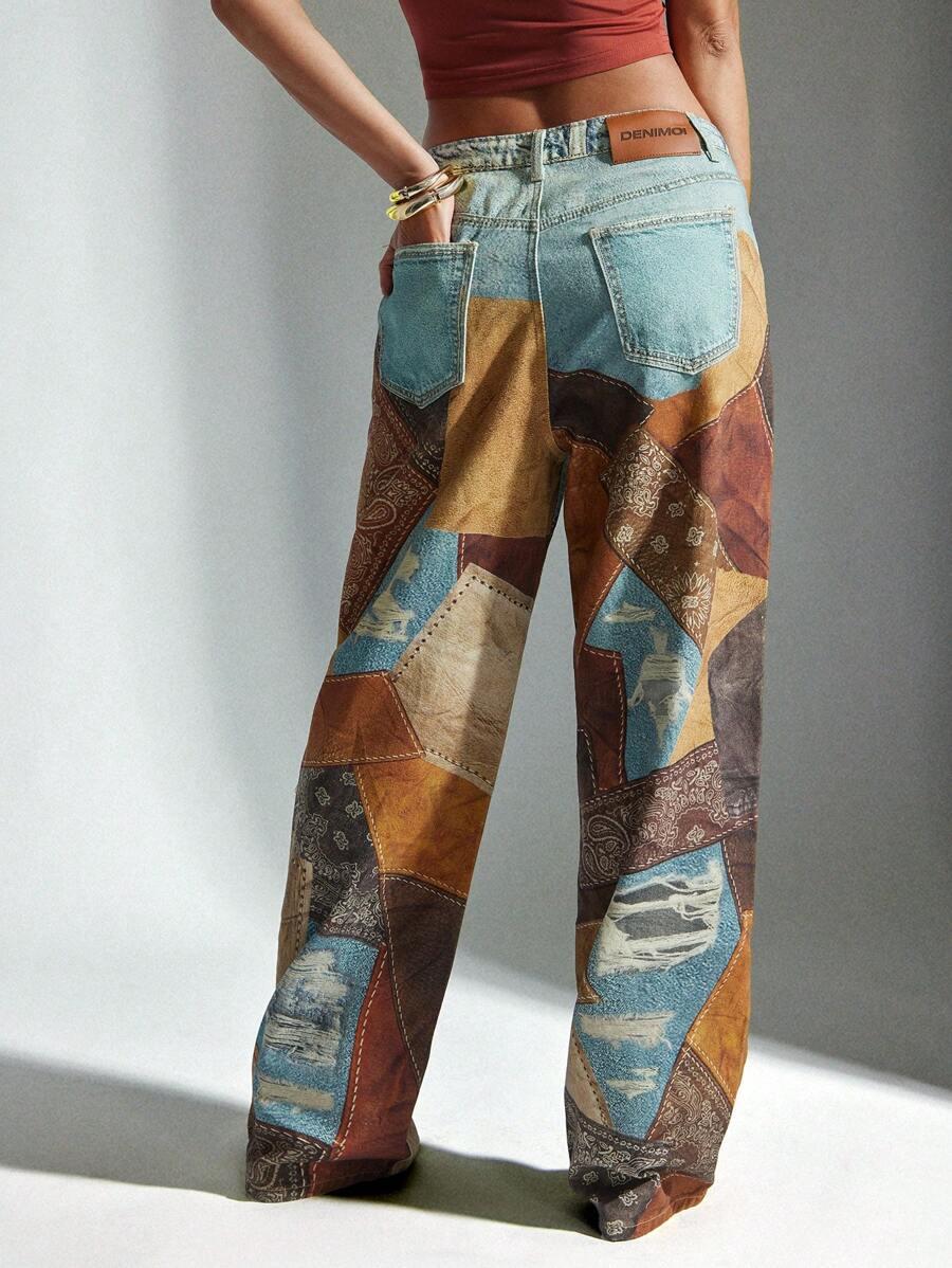 SPODNIE JEANS WZÓR