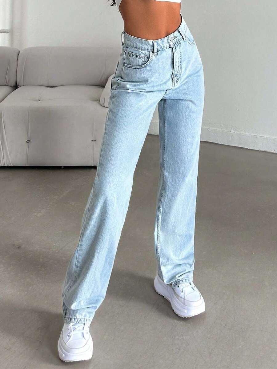 NIEBIESKIE SPODNIE JEANS 