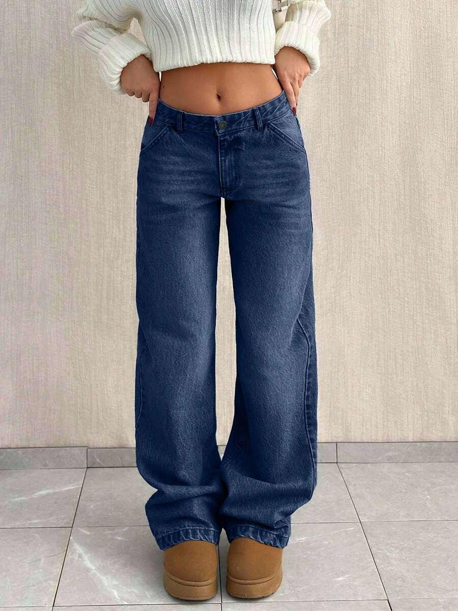 SPODNIE JEANS NISKI STAN