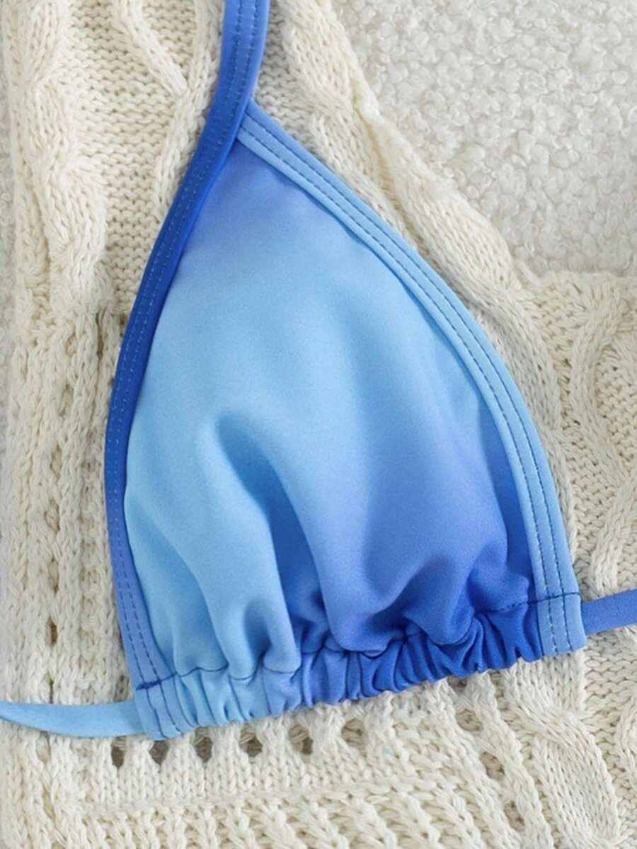 dwuczęściowy strój kąpielowy ombre