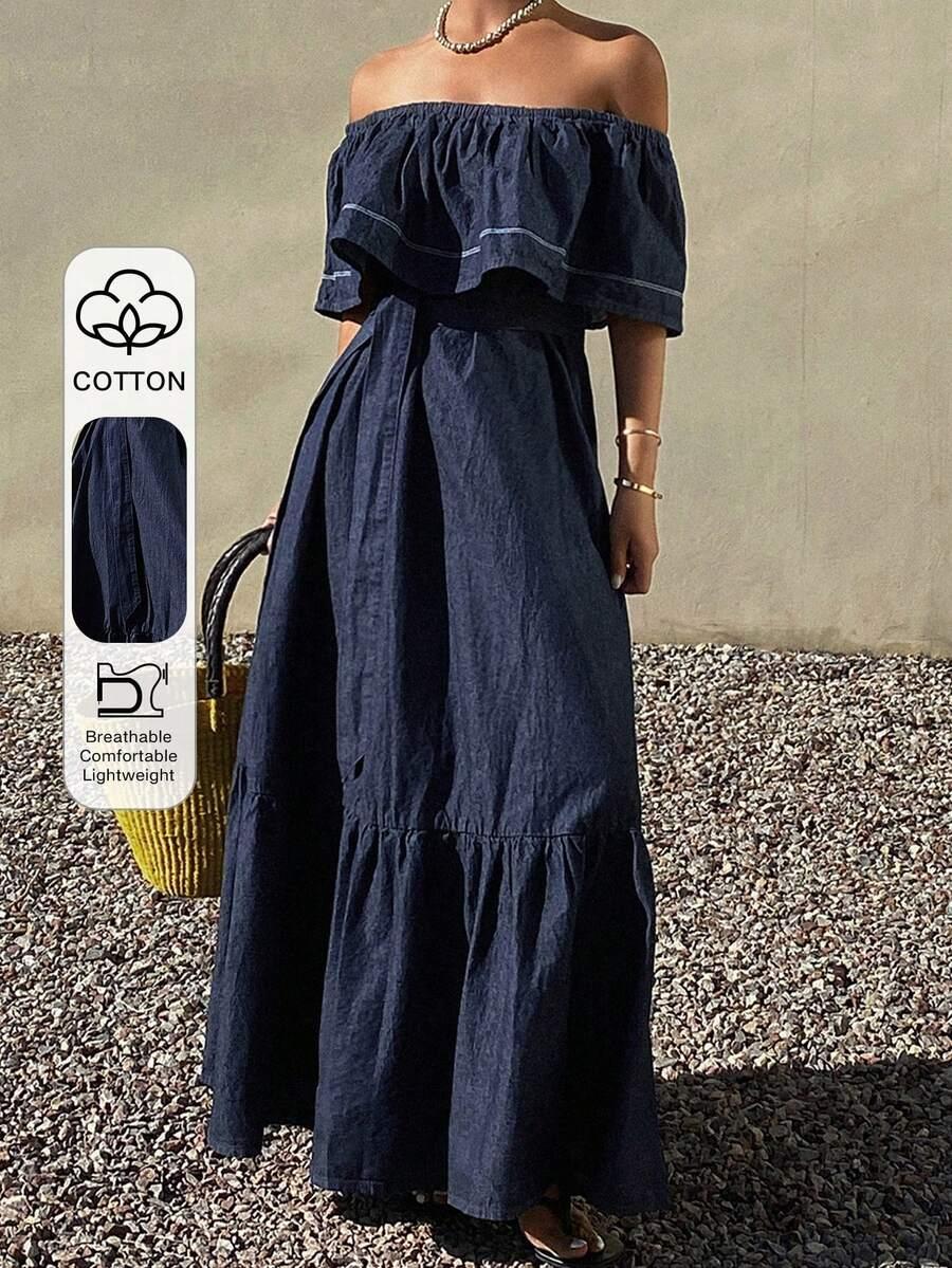 maxi sukienka jeans