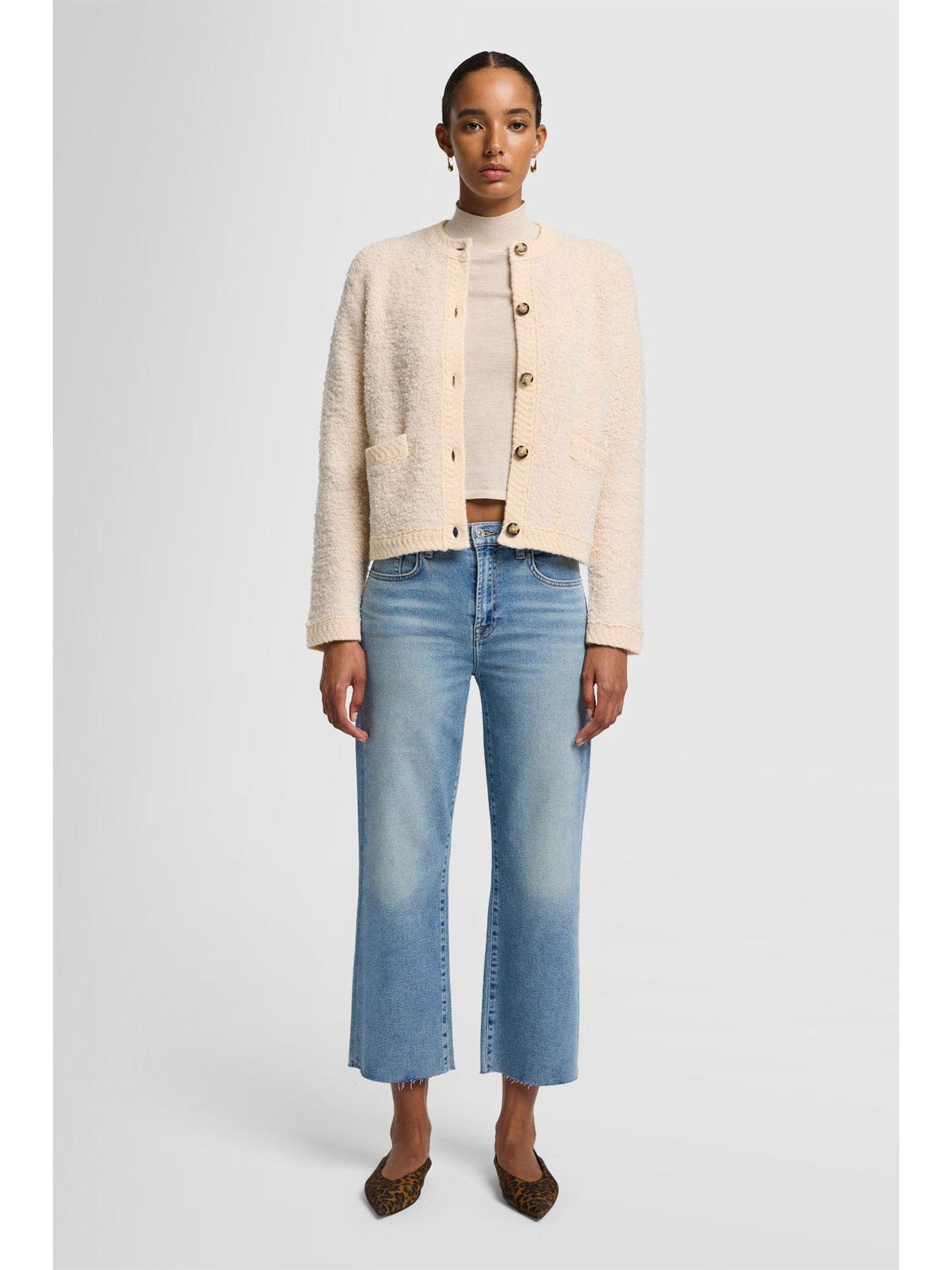 7 FOR ALL MANKIND JEANSY Z SUROWYM WYKOŃCZENIEM JSWJ1200AU