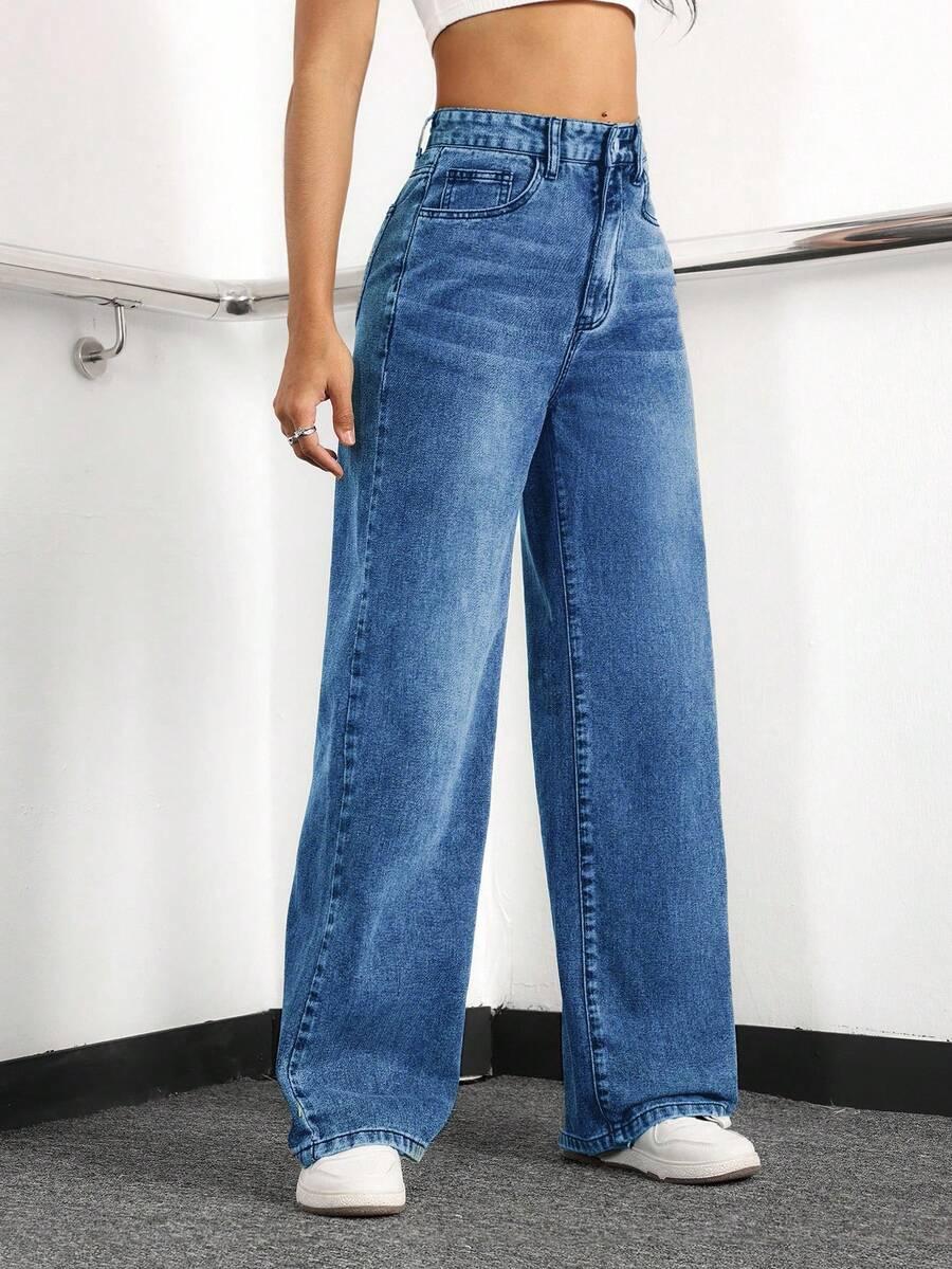 NIEBIESKIE SPODNIE JEANS