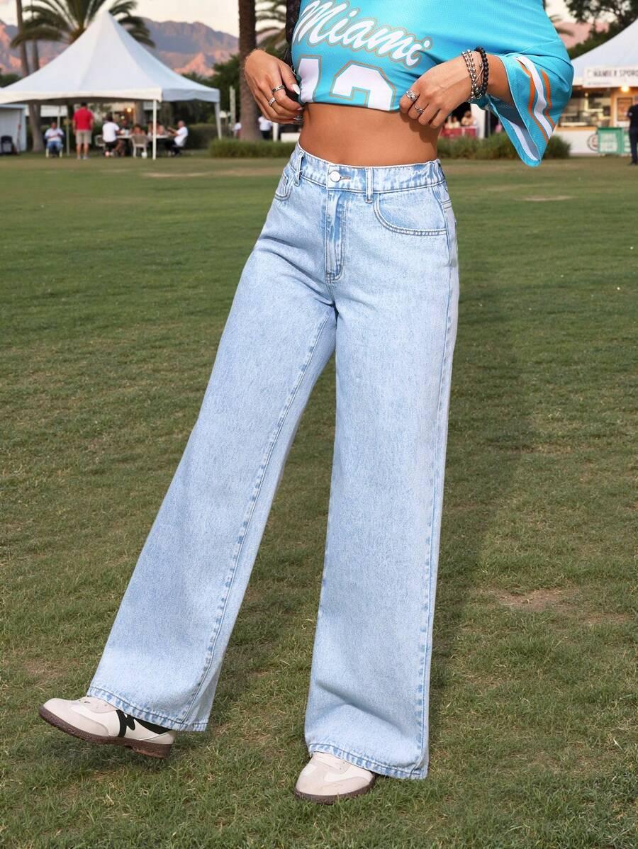 NIEBIESKIE SPODNIE JEANS