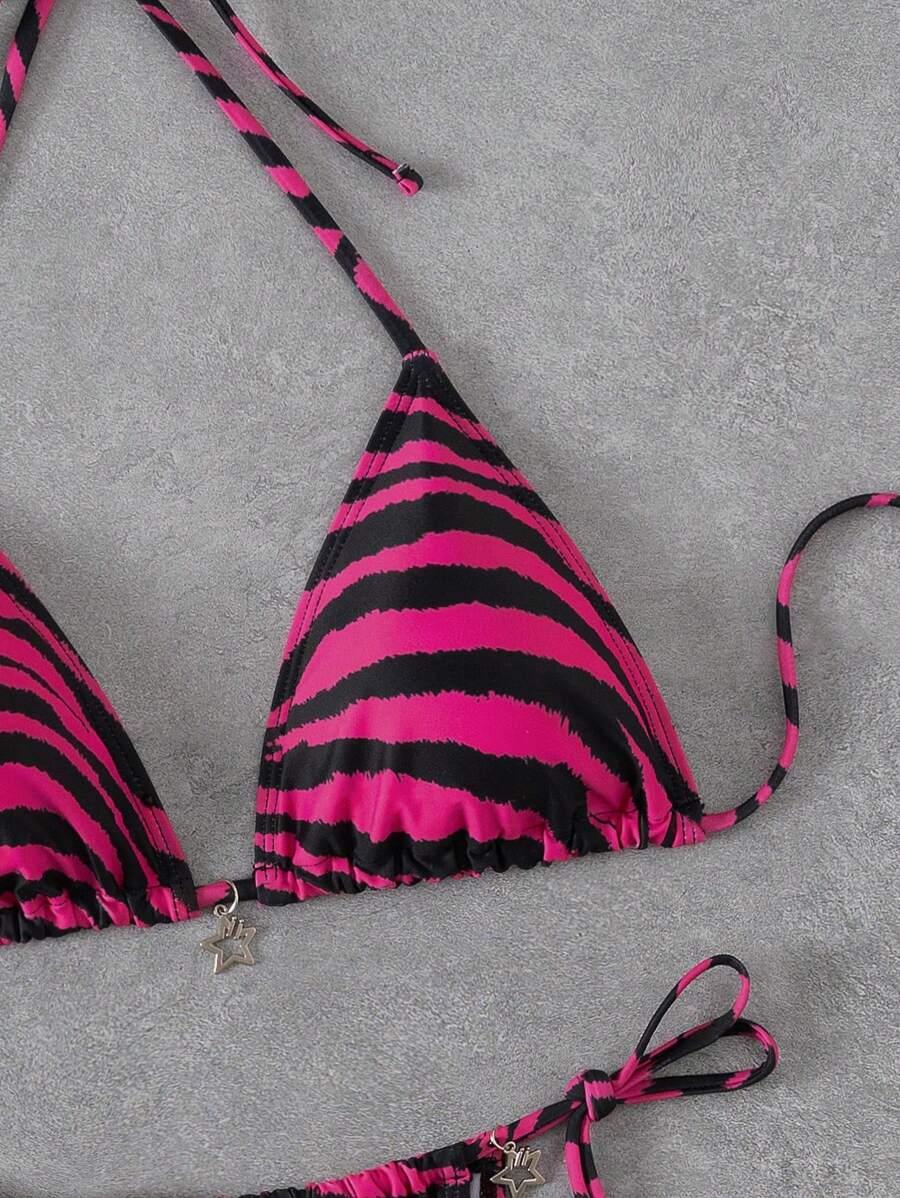 DWUCZĘŚCIOWY STRÓJ KĄPIELOWY ANIMAL PRINT