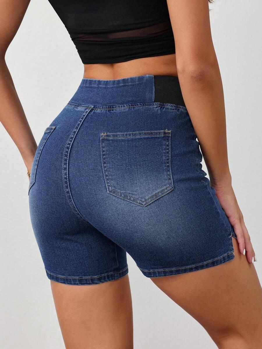 SPODENKI JEANS WYSOKI STAN