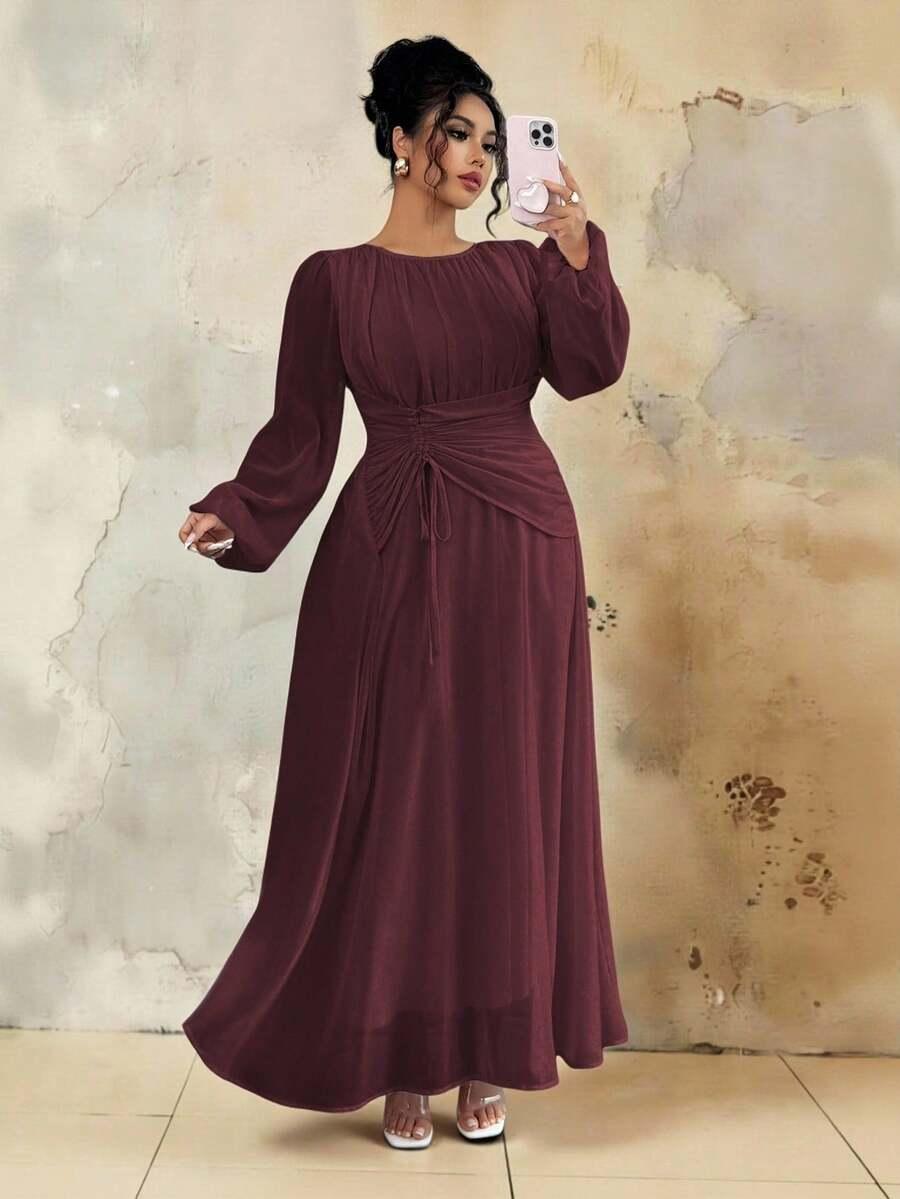 BORDOWA MAXI SUKIENKA
