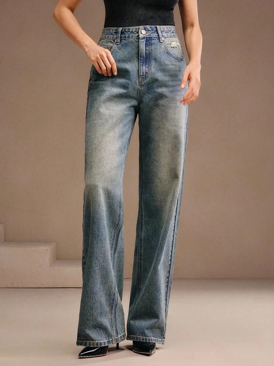 spodnie jeans zdobienie