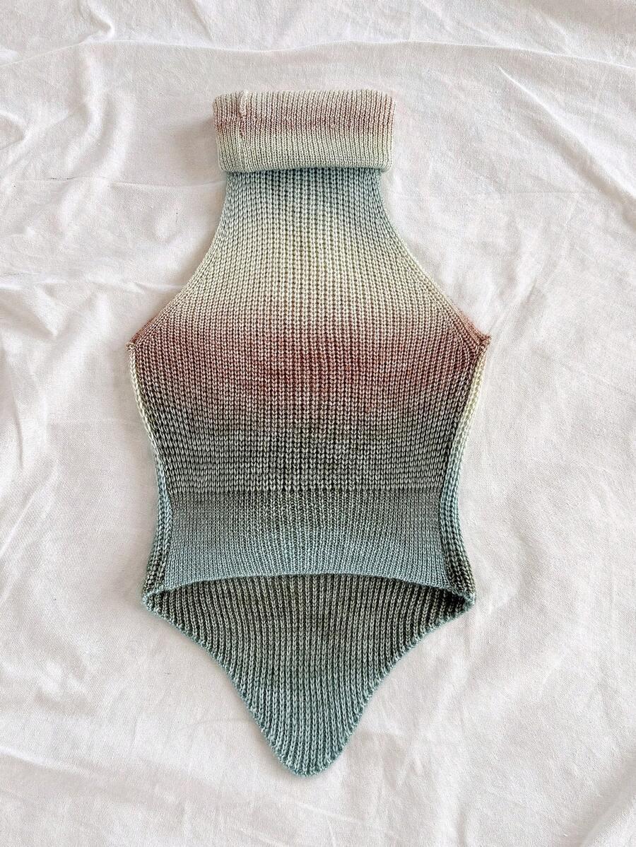 DZIANINOWA BLUZKA OMBRE