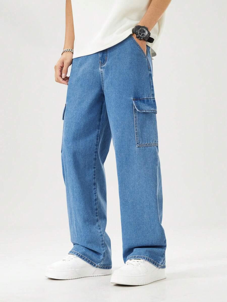 NIEBIESKIE SPODNIE JEANS