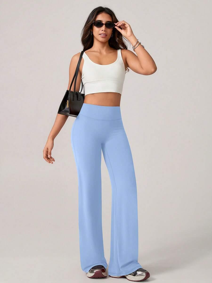 NIEBIESKIE LEGGINSY PROSTA NOGAWKA