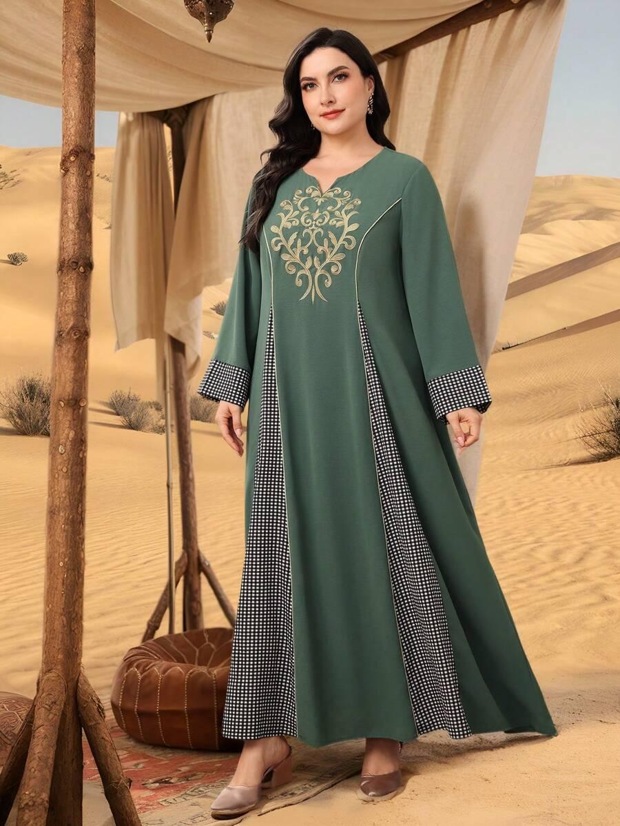 ZIELONA SUKIENKA MAXI PRINT