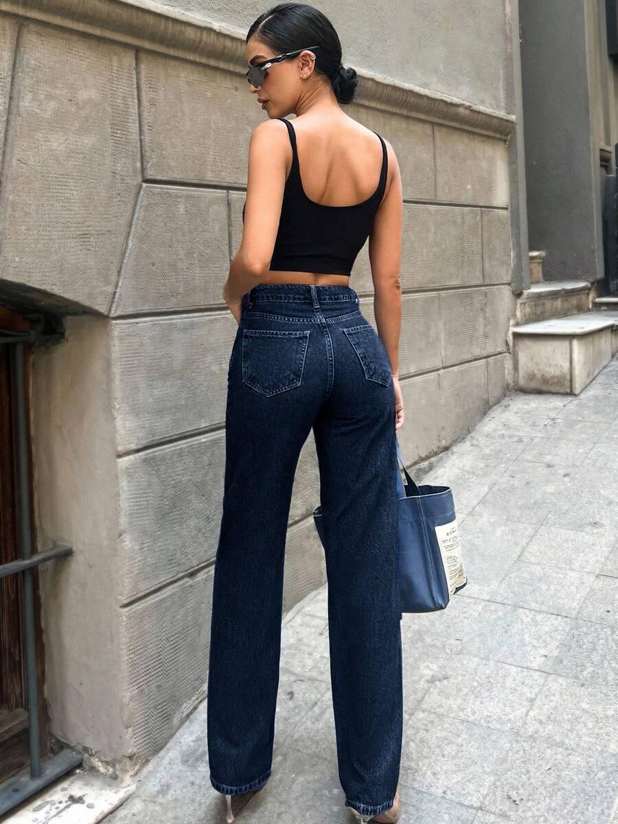 NIEBIESKIE SPODNIE JEANS 