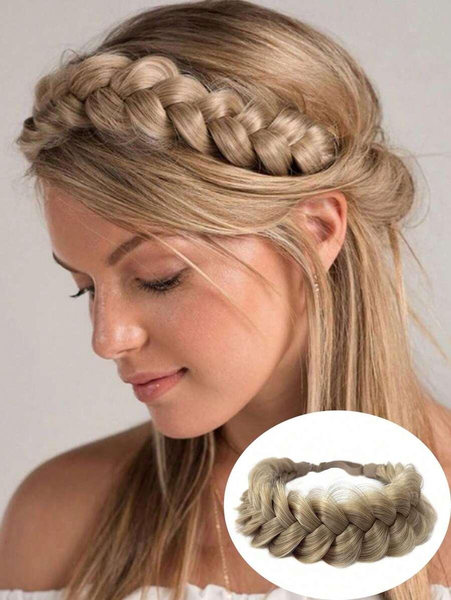 blond syntetyczny warkocz