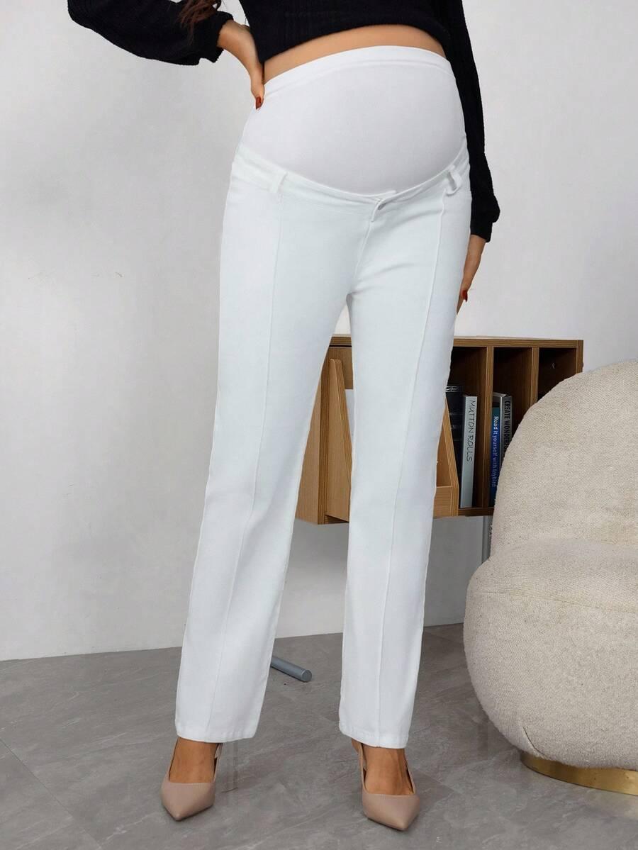 BIAŁE SPODNIE JEANS