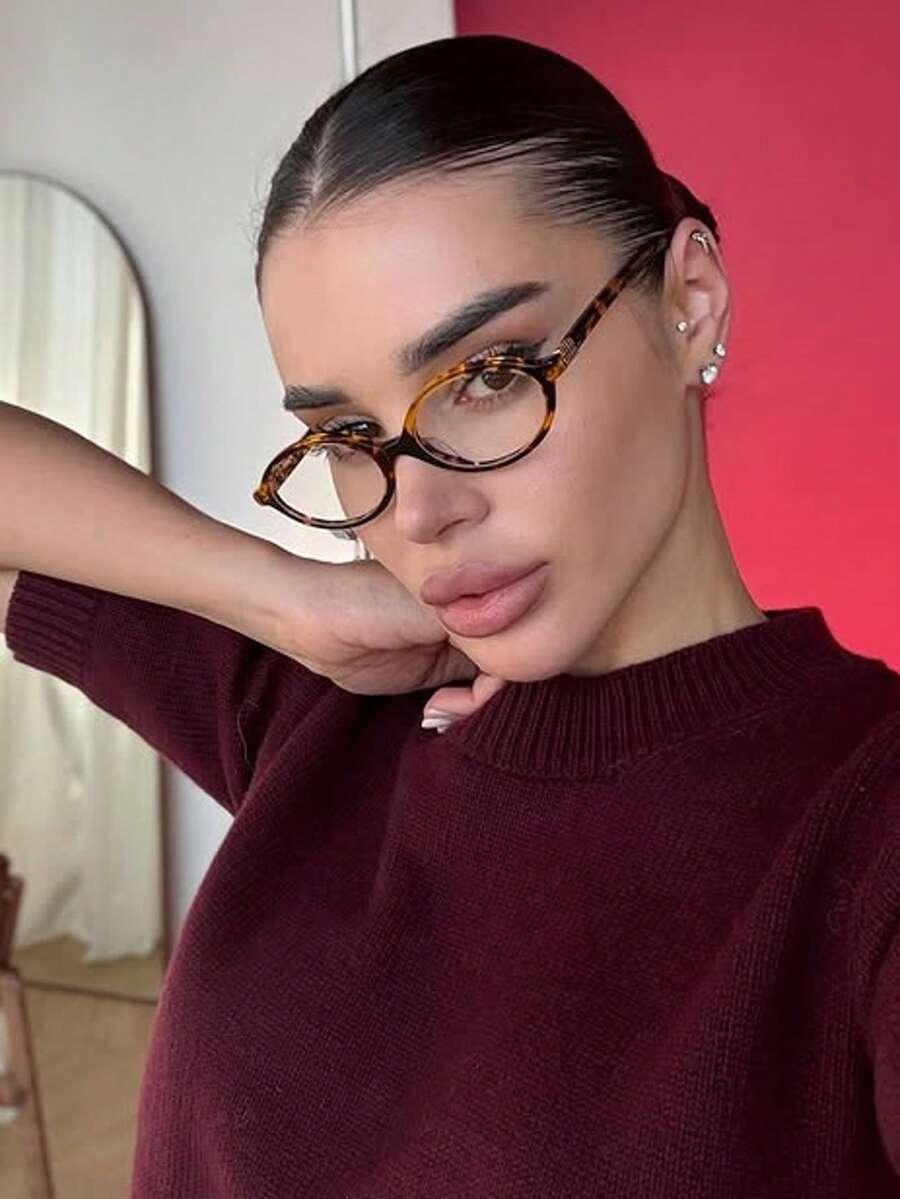 okulary zerówki animal print