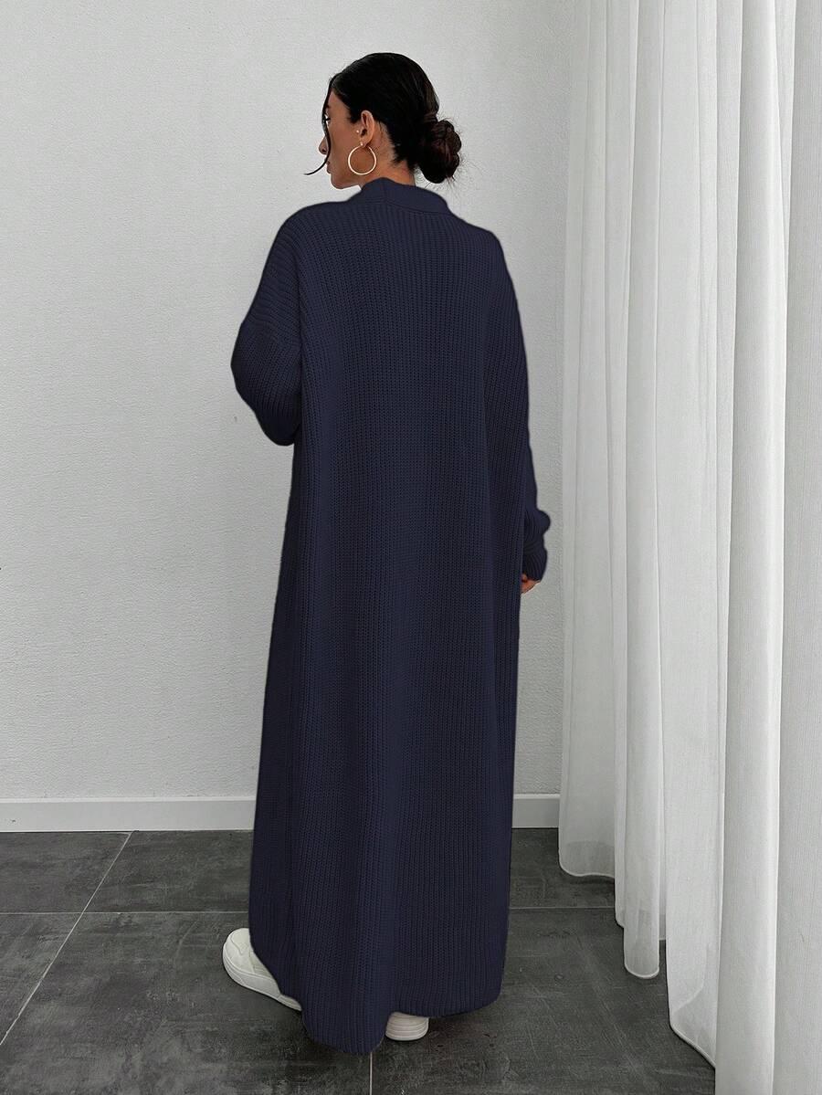 GRANATOWY KOMPLET SUKIENKA SWETER 