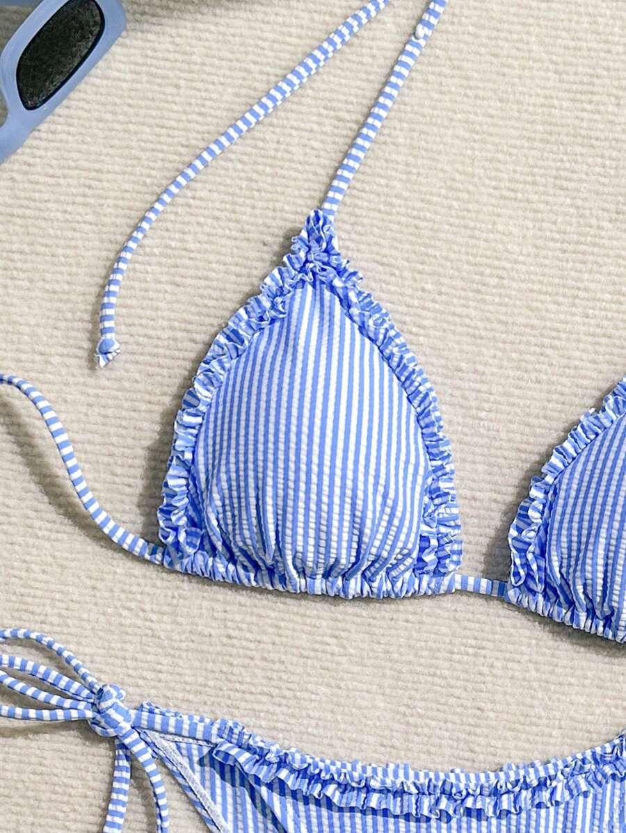 góra od bikini wzór paski