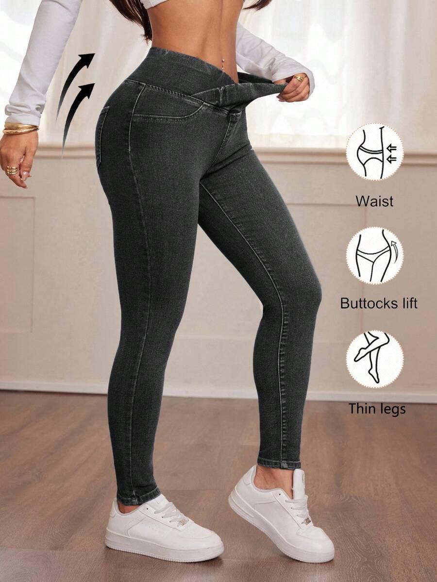 czarne SPODNIE JEANS RURKI 