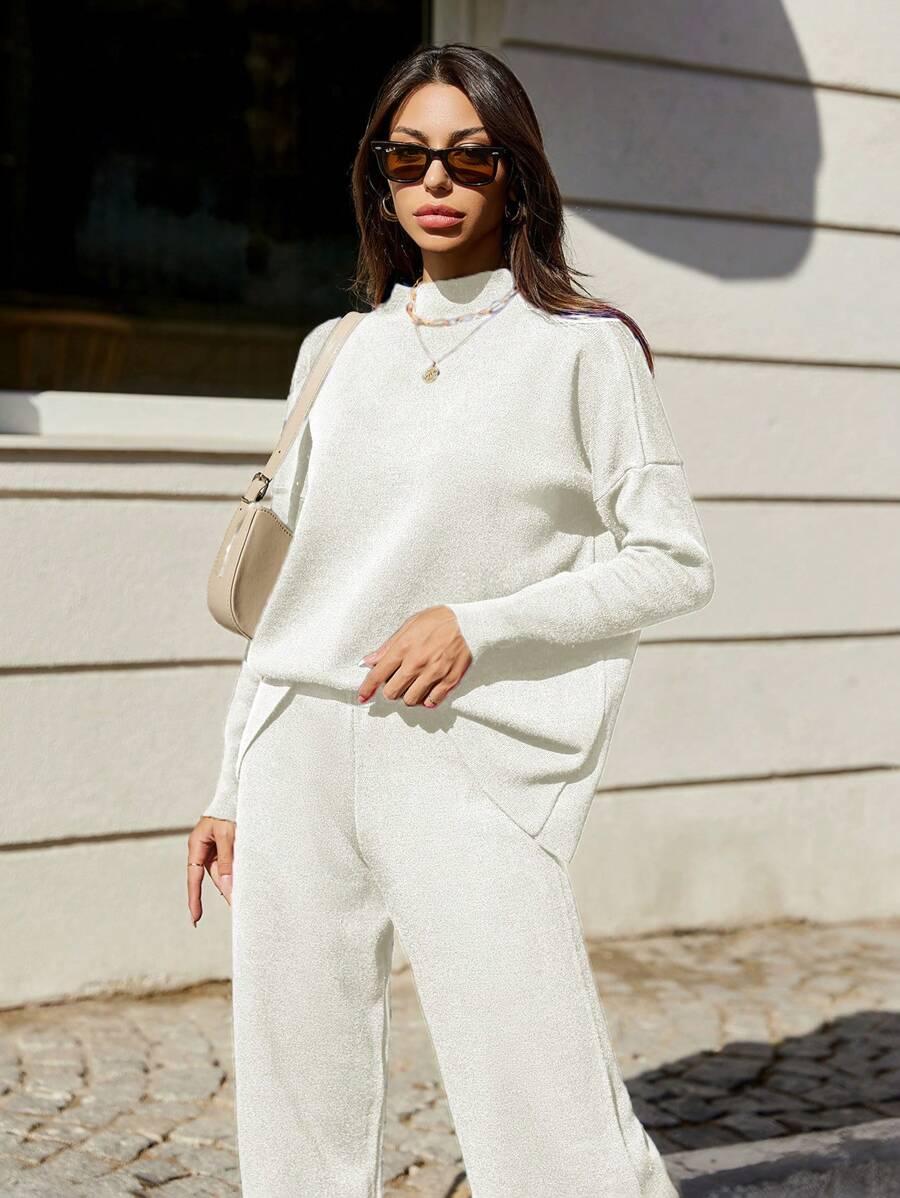SWETER SPODNIE KOMPLET
