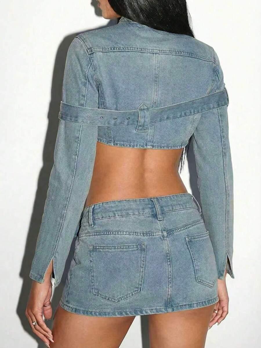 niebieska kurtka jeans 