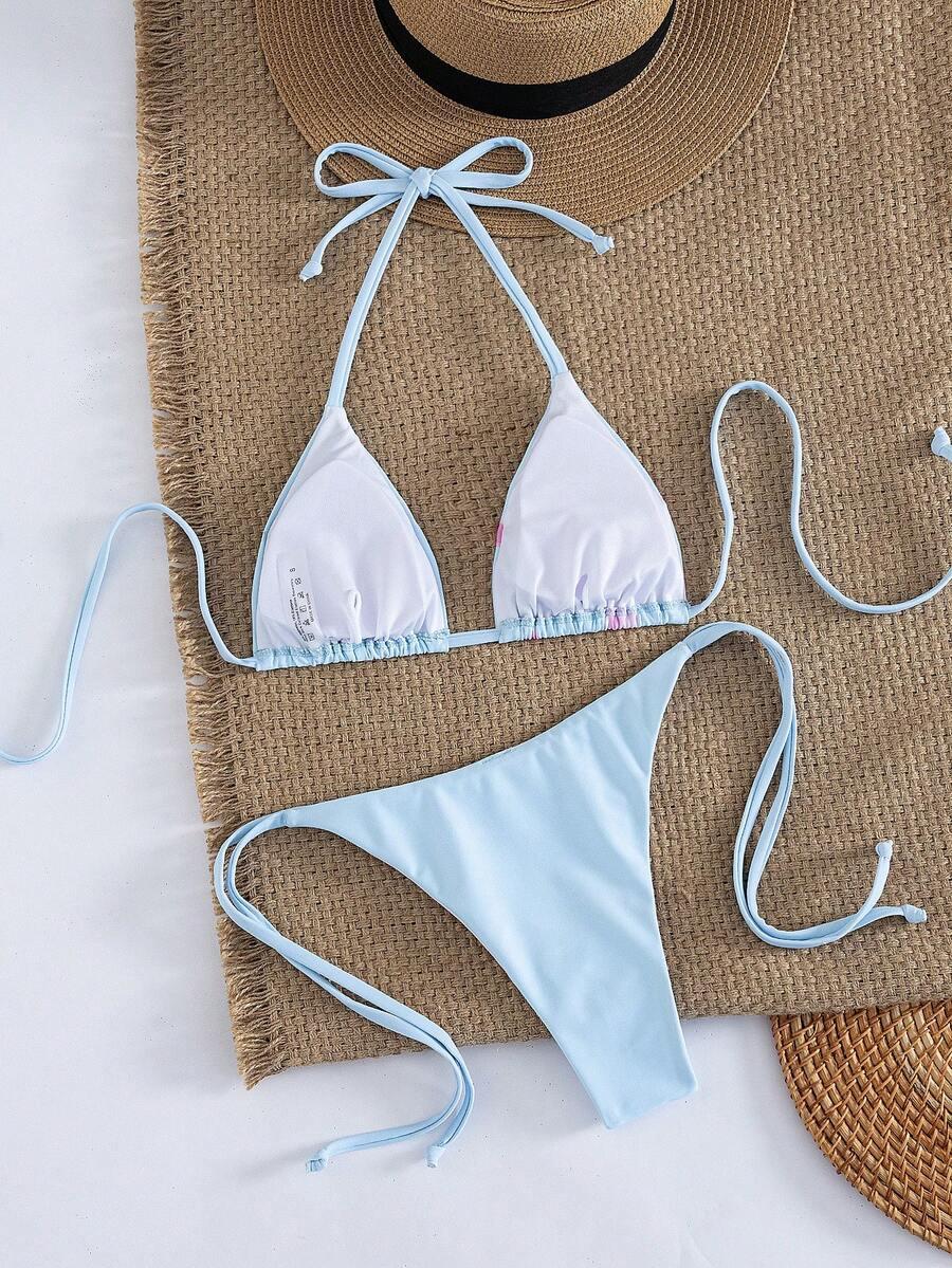 niebieska góra bikini