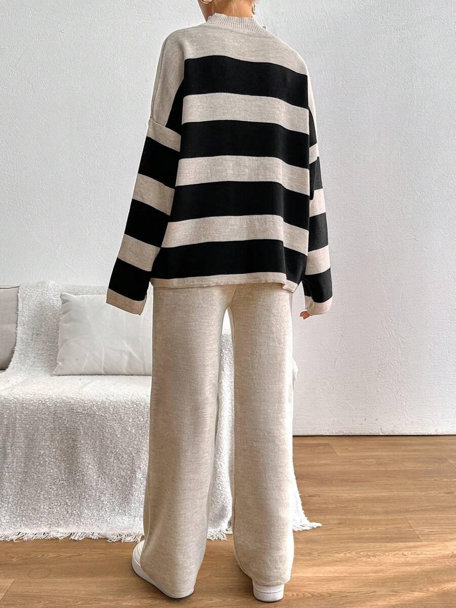 SWETER SPODNIE KOMPLET