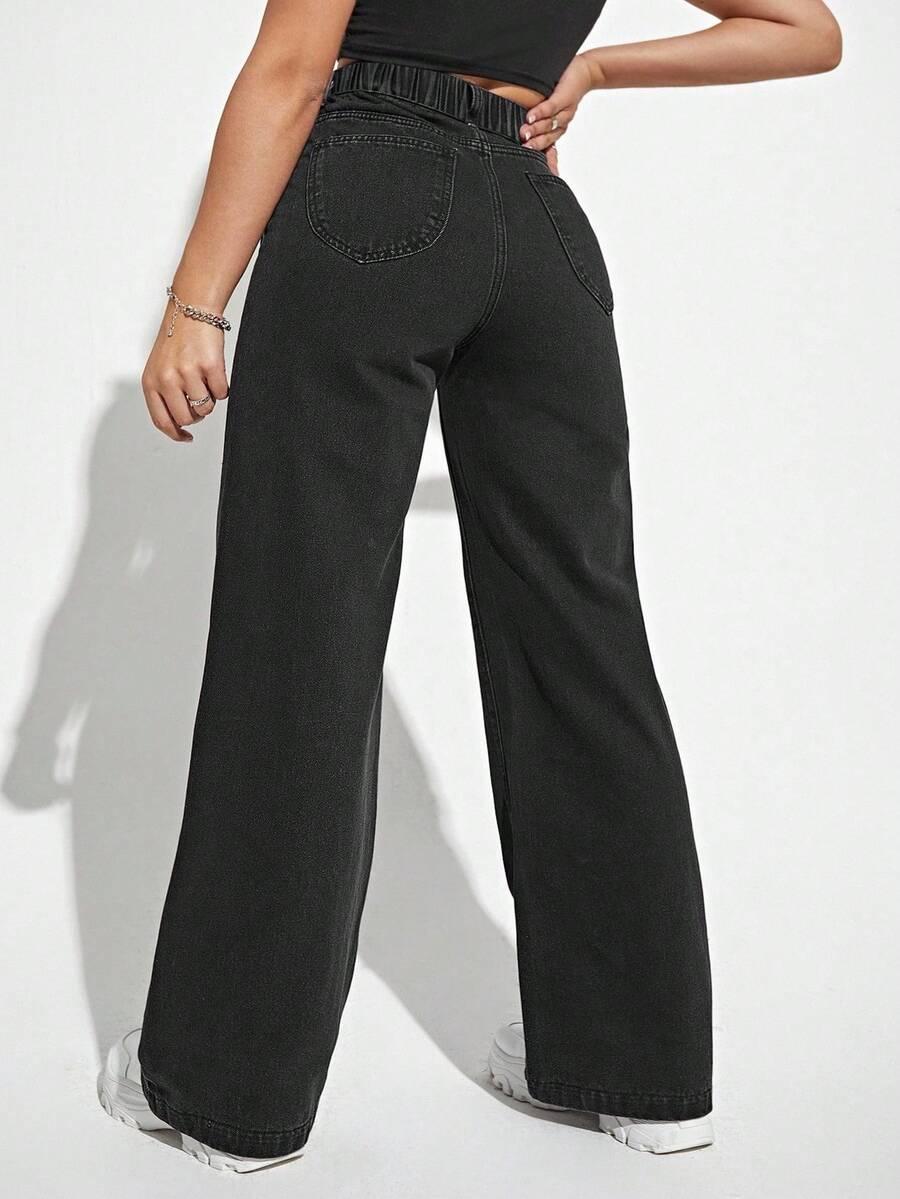 czarne spodnie jeans