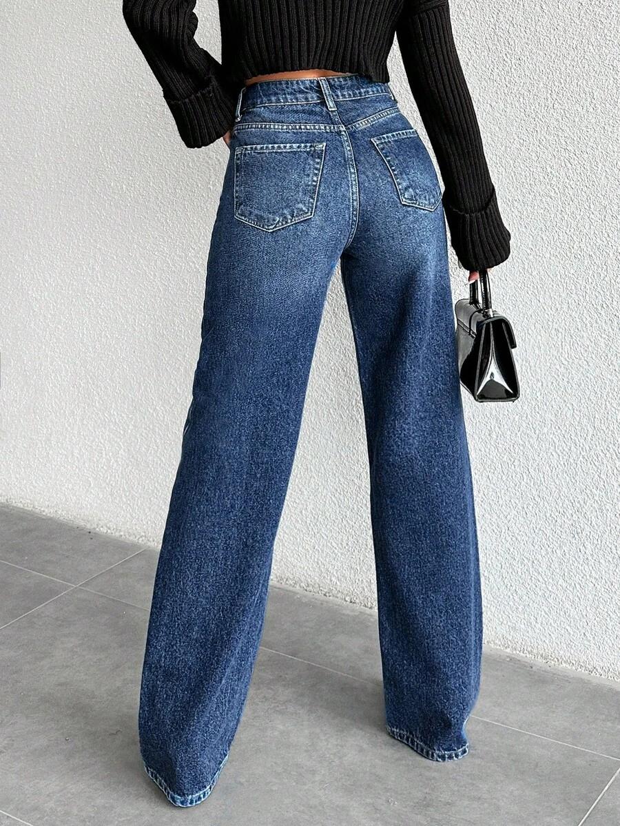 NIEBIESKIE SPODNIE JEANS 