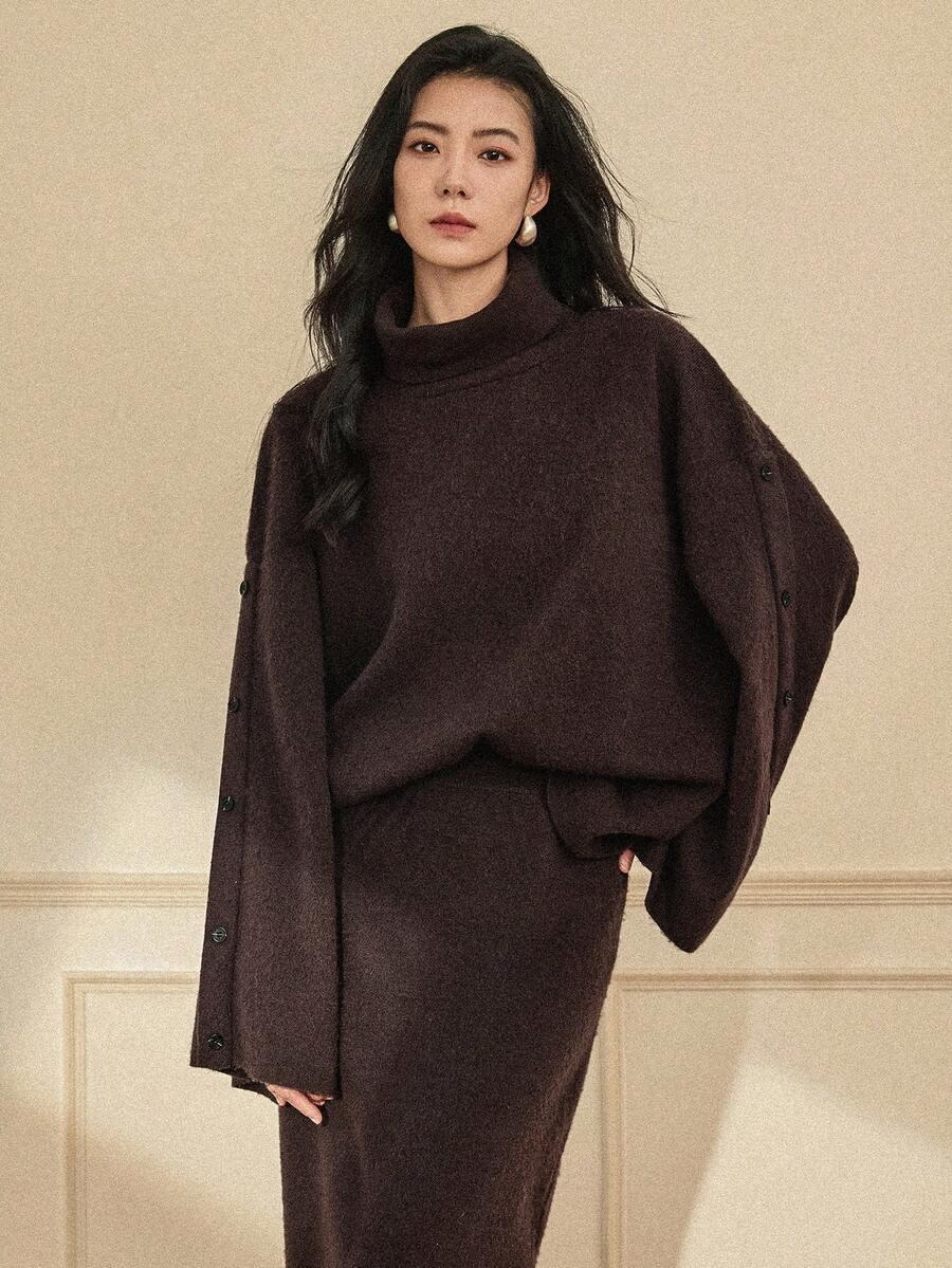 KOMPLET SWETER SPÓDNICA