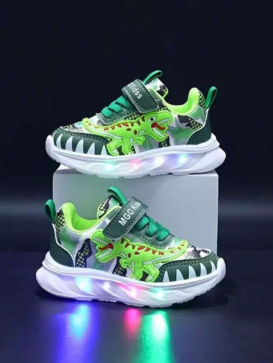 ŚWIECĄCE BUTY DZIECIĘCE DINOZAUR