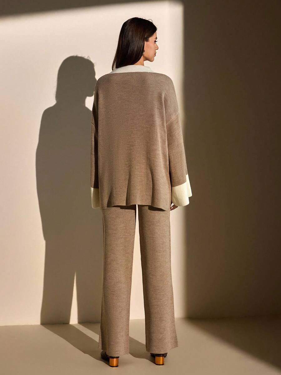 sweter spodnie komplet