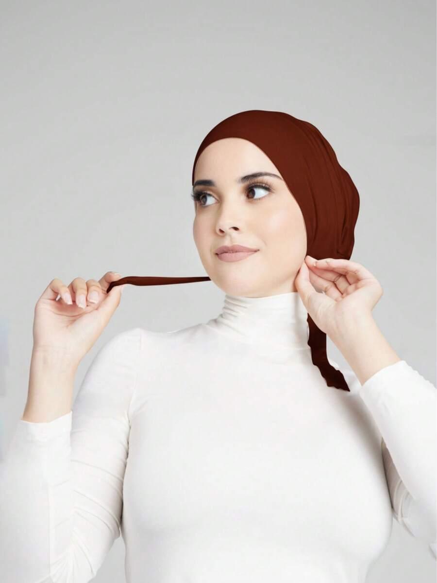 BURGUNDOWY TURBAN NA GŁOWĘ 