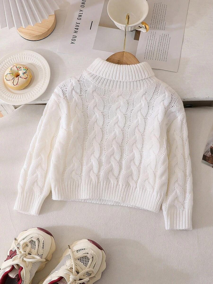 DZIEWCZĘCY SWETER Z GOLFEM 2-3Y