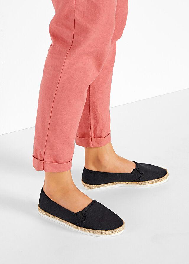 ESPADRYLE DAMSKIE NA PŁASKIEJ PODESZWIE