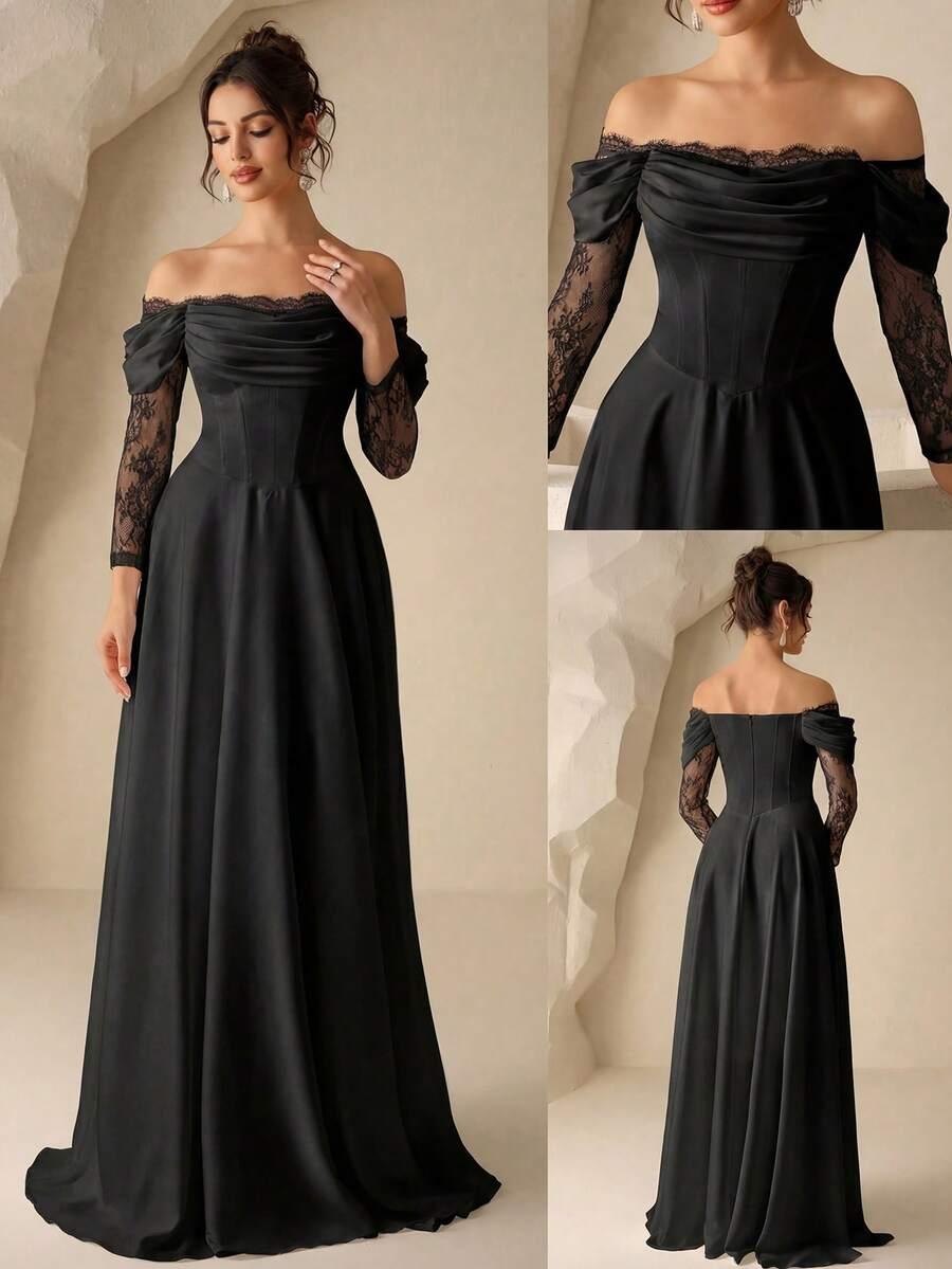 CZARNA MAXI SUKIENKA