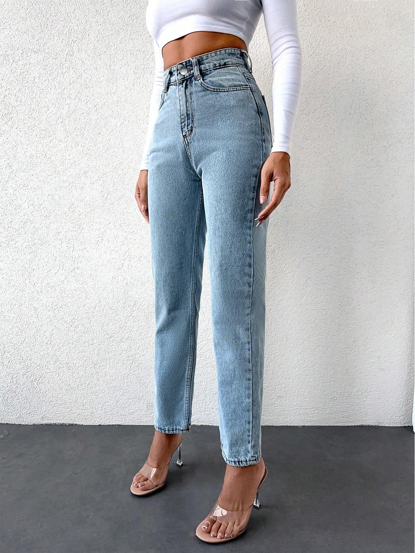 SPODNIE JEANS KIESZENIE ZAMEK
