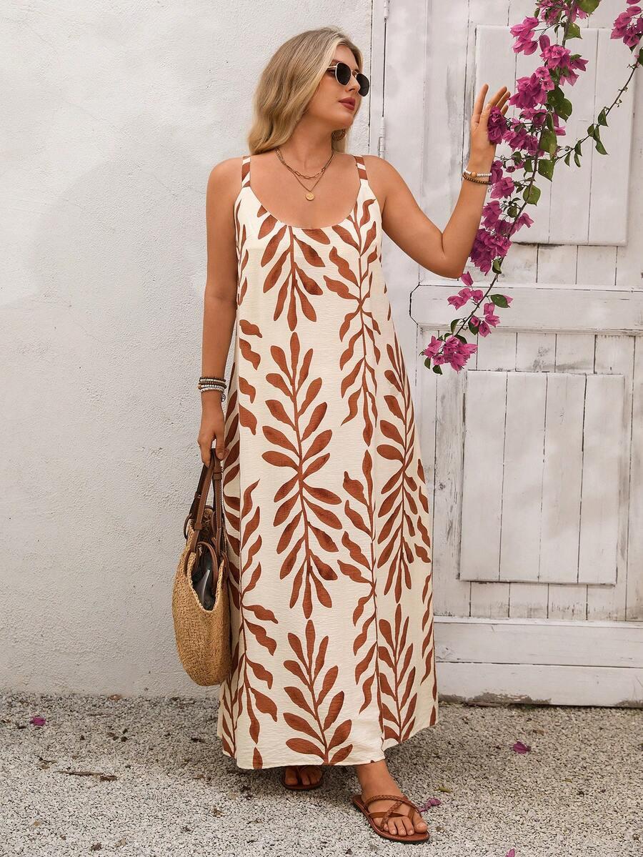 sukienka maxi print