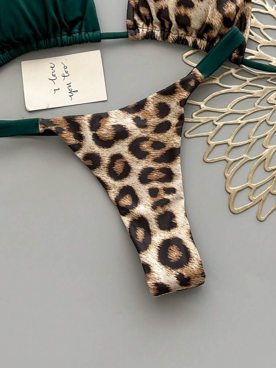 DWUCZĘŚCIOWY STRÓJ KĄPIELOWY ANIMAL PRINT