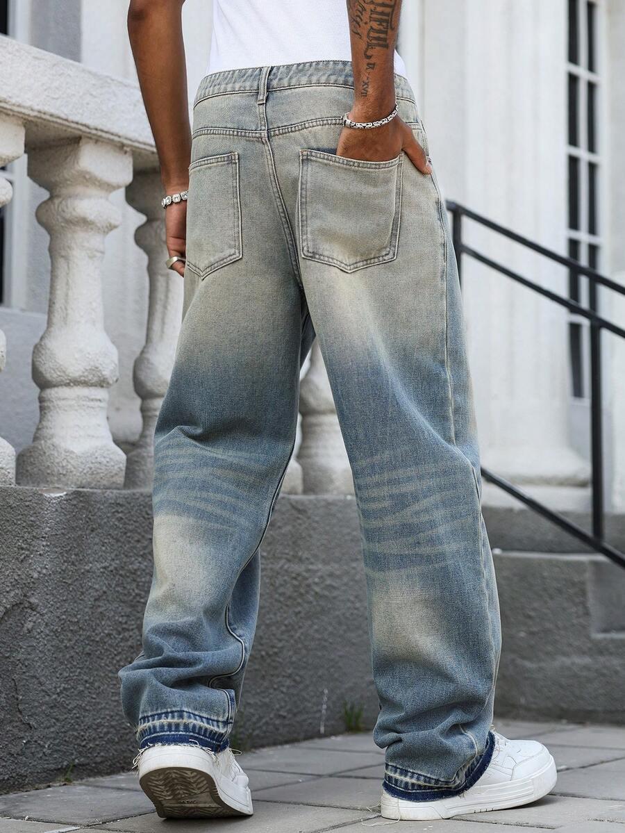 NIEBIESKIE SPODNIE JEANS