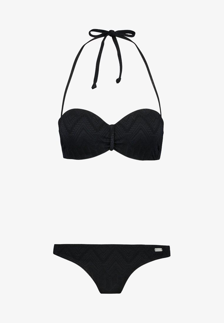 czarny komplet bikini