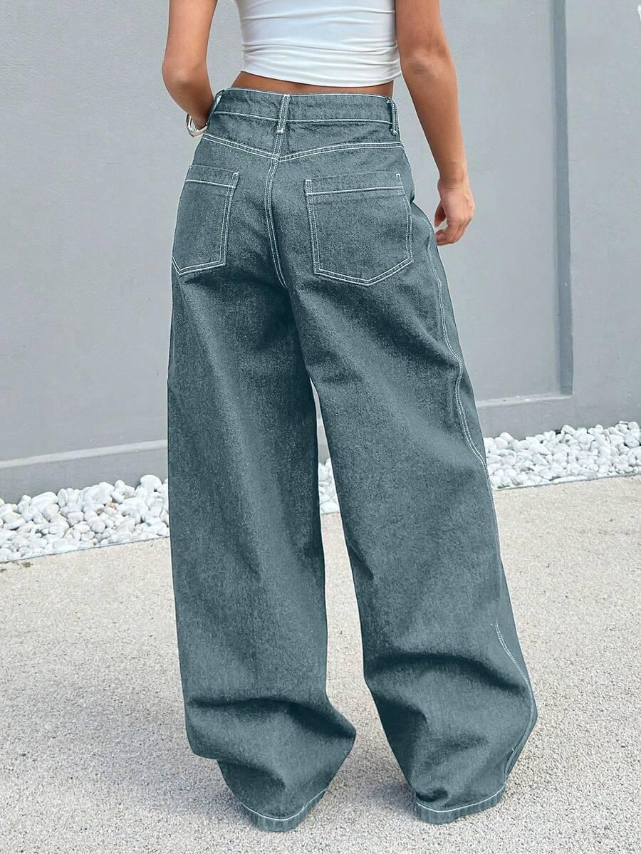 NIEBIESKIE SPODNIE JEANS